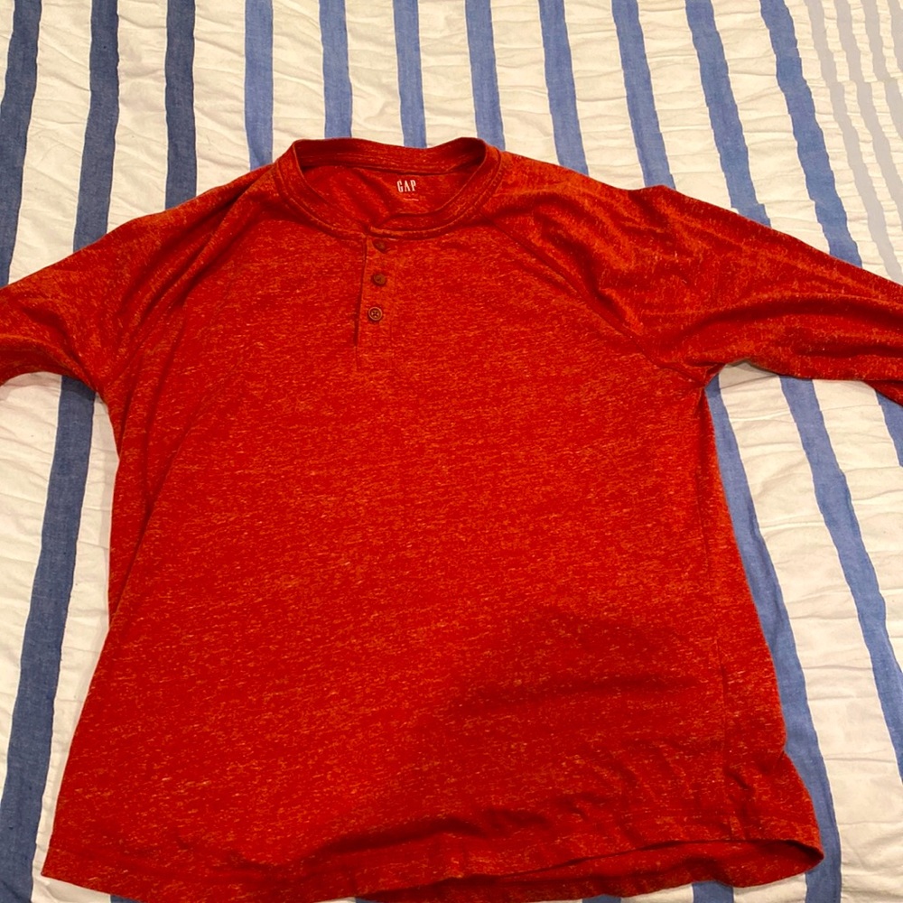 Gap large Henley long sleeve shirt